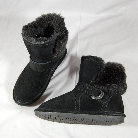 Bearpaw Koko Suede Boots w/ Buckle Size 1 Youth - Picture 7 of 9